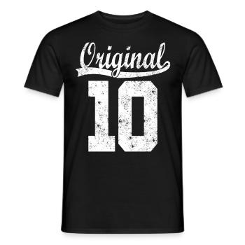 Original from 2010 - Men's T-Shirt - black - Front - AI Model Male 178 light (178cm)