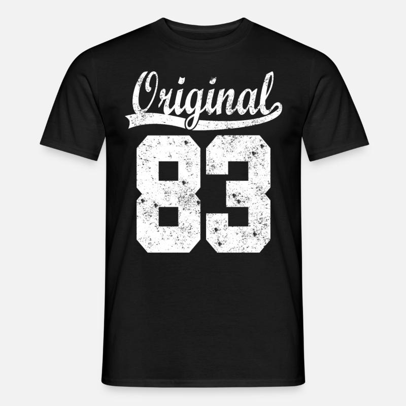 83 born Gift - Men's T-Shirt - black