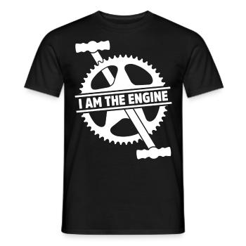 Mountain Bike Mtb Downhill Bike Cyclist Biker - Men's T-Shirt - black - Front - AI Model Male 178 light (178cm)