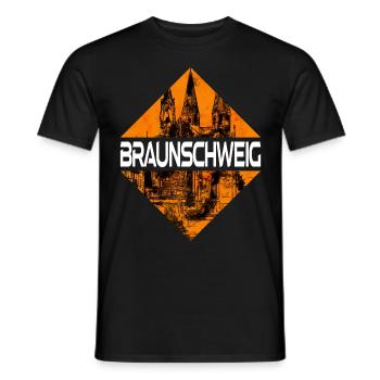 Braunschweig Deutschland Stadt Skyline Heimat - Männer T-Shirt - Schwarz - Vorne - AI Model Male 178 light (178cm)