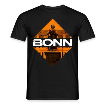 Bonn Deutschland Stadt Skyline Heimat Liebe - Männer T-Shirt - Schwarz - Vorne - AI Model Male 178 light (178cm)