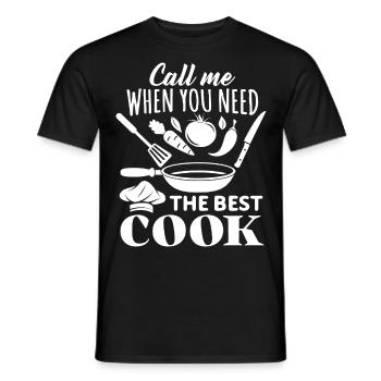 Chef Chef Chefs Kitchen Funny saying - Men's T-Shirt - black - Front - AI Model Male 178 light (178cm)