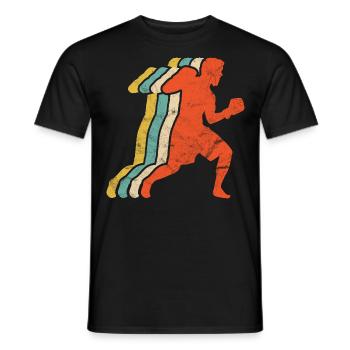 Boxsport Boxing - Männer T-Shirt - Schwarz - Vorne - AI Model Male 178 light (178cm)