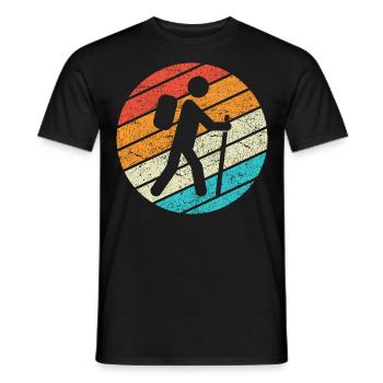 Randonnée Randonnée Cadeaux Dictons - T-shirt homme - noir - Devant - AI Model Male 178 light (178cm)