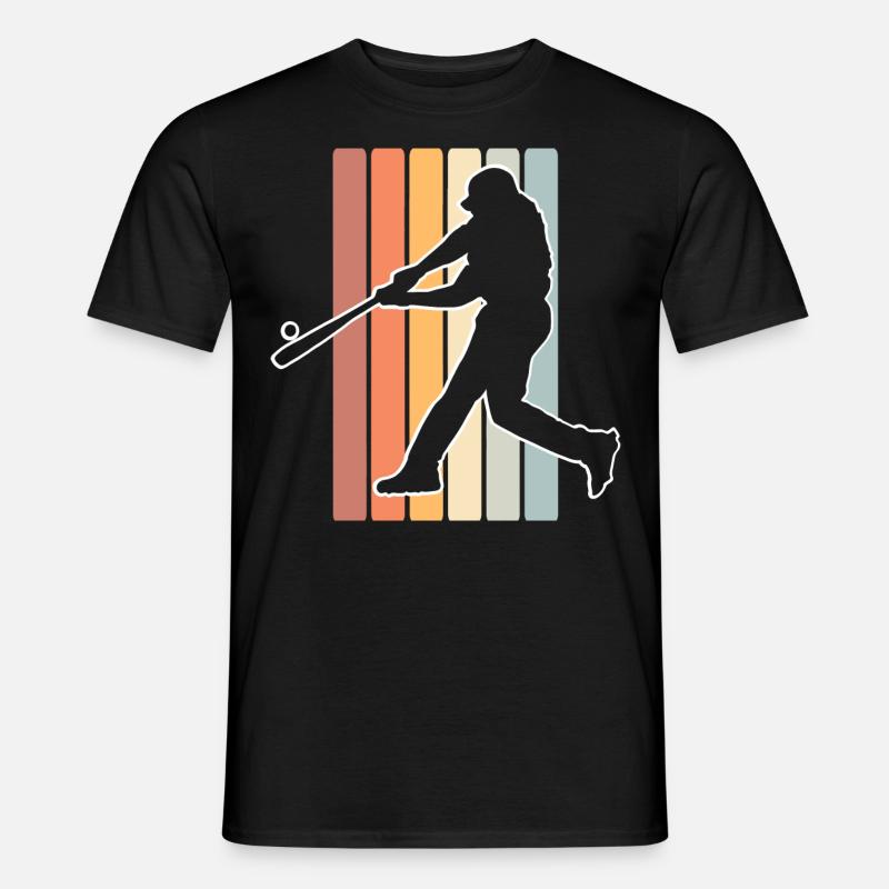 Baseball - Männer T-Shirt - Schwarz