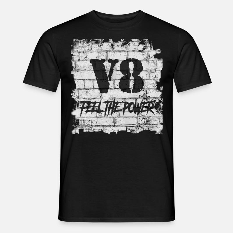 V8 - Männer T-Shirt - Schwarz