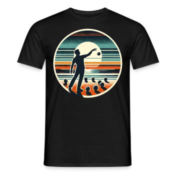 Boule Petanque - Men's T-Shirt - black - Front - AI Model Male 178 light (178cm)