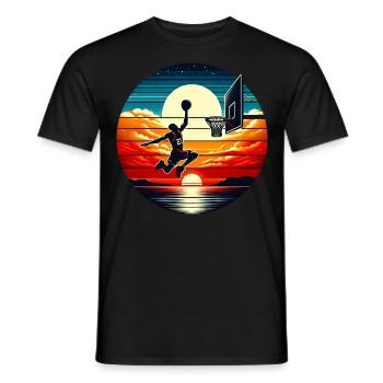 Basket-ball Basketteurs Joueurs - T-shirt homme - noir - Devant - AI Model Male 178 light (178cm)