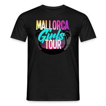 Mallorca Filles - T-shirt homme - noir - Devant - AI Model Male 178 light (178cm)