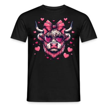 Kuhbauer Lustiger Bauernhof Kühe Tierfarm - Männer T-Shirt - Schwarz - Vorne - AI Model Male 178 light (178cm)