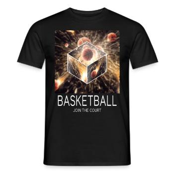 Basketball Feu Joueur de basket-ball Fan Dunking Sport - T-shirt homme - noir - Devant - AI Model Male 178 light (178cm)
