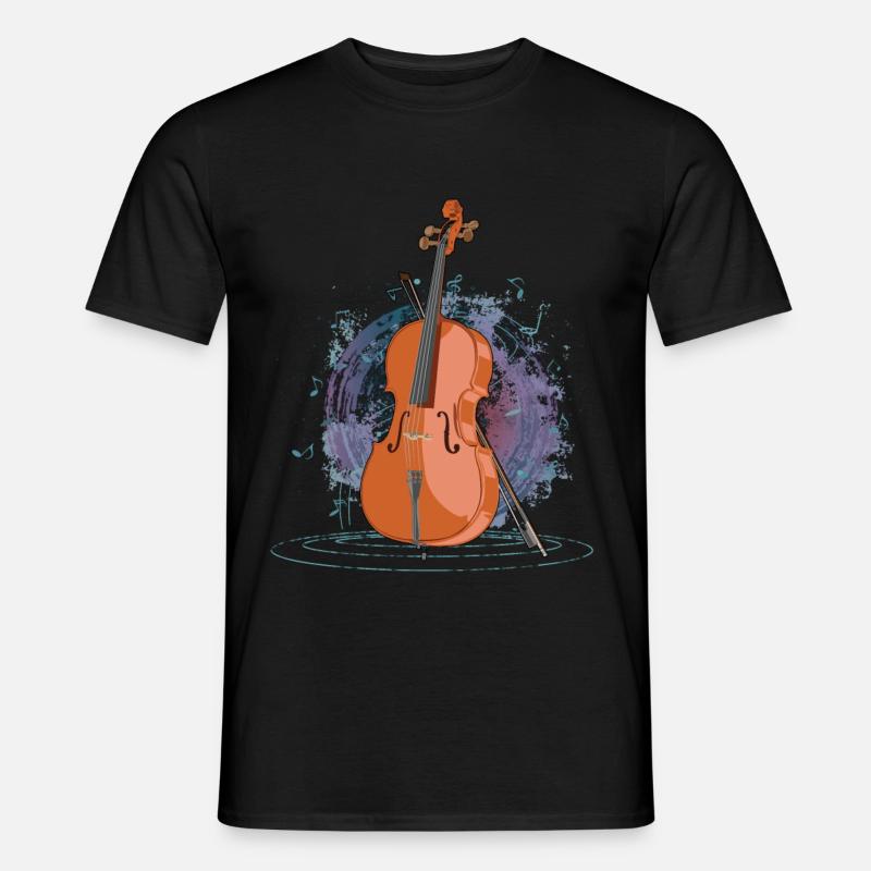 Cello - Männer T-Shirt - Schwarz