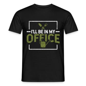 bureau jardinier - T-shirt homme - noir - Devant - AI Model Male 178 light (178cm)