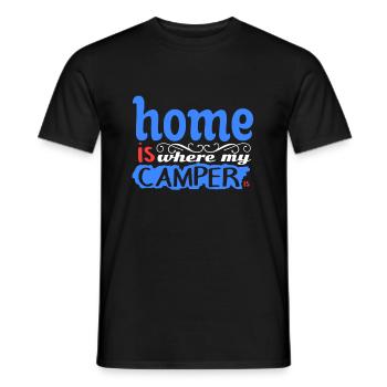 Camper - Men's T-Shirt - black - Front - AI Model Male 178 light (178cm)