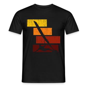 Chemise colorée - T-shirt homme - noir - Devant - AI Model Male 178 light (178cm)
