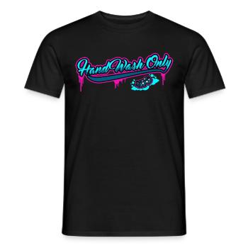 hand wash only Car Detailing Car Hand Wash - Men's T-Shirt - black - Front - AI Model Male 178 light (178cm)
