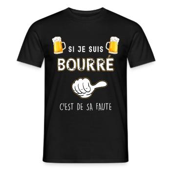 Beer, If I'm drunk beer humor dad, uncle - Men's T-Shirt - black - Front - AI Model Male 178 light (178cm)