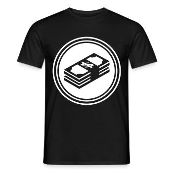 Monnaie Monnaie Silhouette - T-shirt homme - noir - Devant - AI Model Male 178 light (178cm)