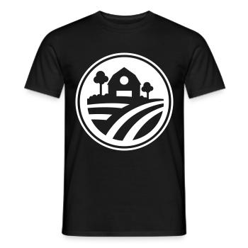 Paysage de la ferme - T-shirt homme - noir - Devant - AI Model Male 178 light (178cm)