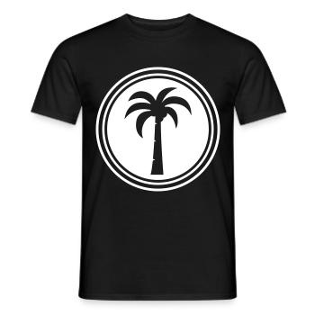 symbole de la paume - T-shirt homme - noir - Devant - AI Model Male 178 light (178cm)