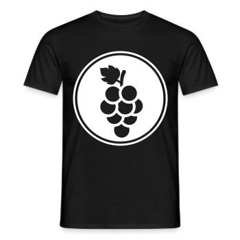 raisins - T-shirt homme - noir - Devant - AI Model Male 178 light (178cm)