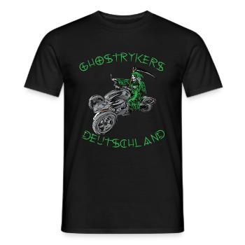 Ghostryker Allemagne Vert - T-shirt homme - noir - Devant - AI Model Male 178 light (178cm)