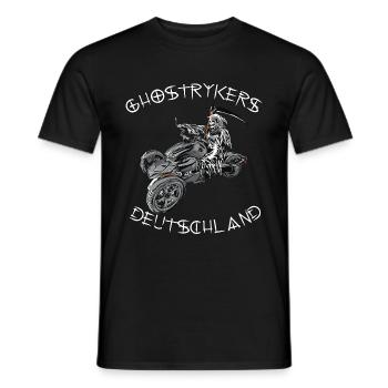 Ghostryker Allemagne Blanc - T-shirt homme - noir - Devant - AI Model Male 178 light (178cm)