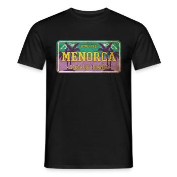 Menorca Sommer Sonne Strand Meer Palmen Urlaub - Männer T-Shirt - Schwarz - Vorne - AI Model Male 178 light (178cm)