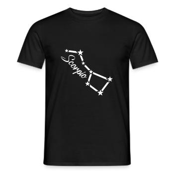 Skorpion Sternzeichen Horoskop Aszendent Geschenk - Männer T-Shirt - Schwarz - Vorne - AI Model Male 178 light (178cm)