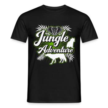 Safari Big Five - T-shirt homme - noir - Devant - AI Model Male 178 light (178cm)