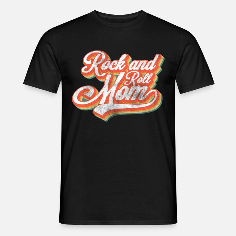 Rock and Roll Mutter - Männer T-Shirt - Schwarz