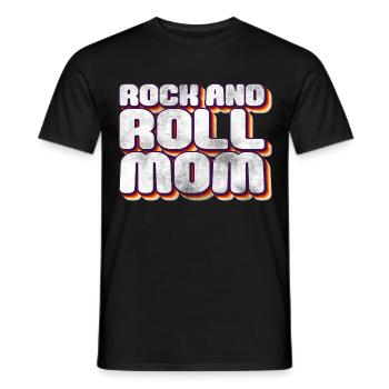 Rock and Roll Mother Rock Music - Men's T-Shirt - black - Front - AI Model Male 178 light (178cm)