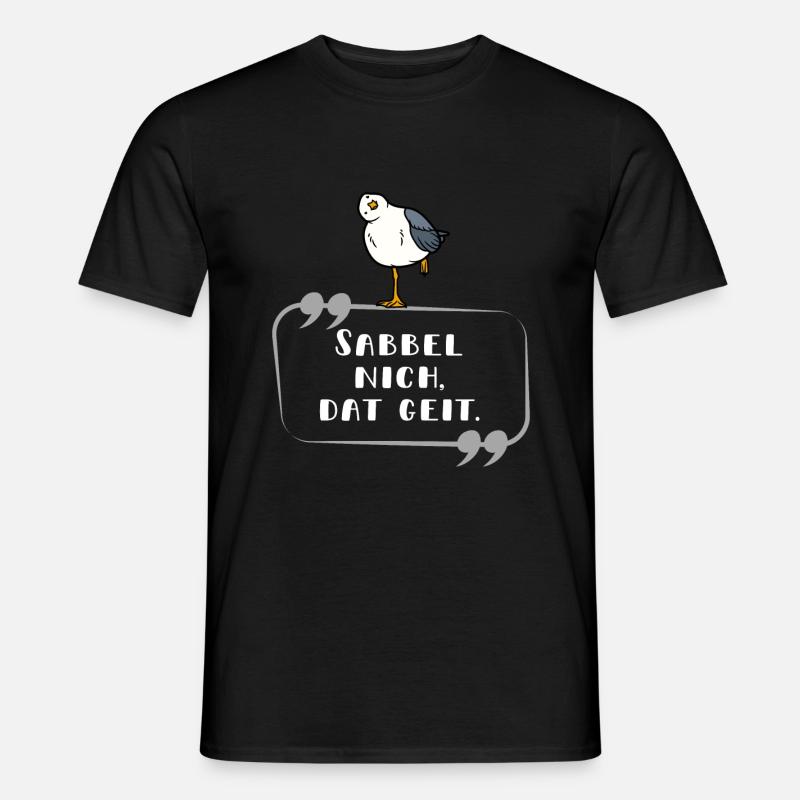 Sabbel nich hell - Männer T-Shirt - Schwarz