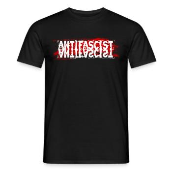 Anti-fascist against paternalism - Men's T-Shirt - black - Front - AI Model Male 178 light (178cm)
