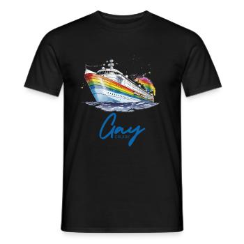 Gaycrouise - Männer T-Shirt - Schwarz - Vorne - AI Model Male 178 light (178cm)