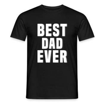 Best Father There Is - Men's T-Shirt - black - Front - AI Model Male 178 light (178cm)
