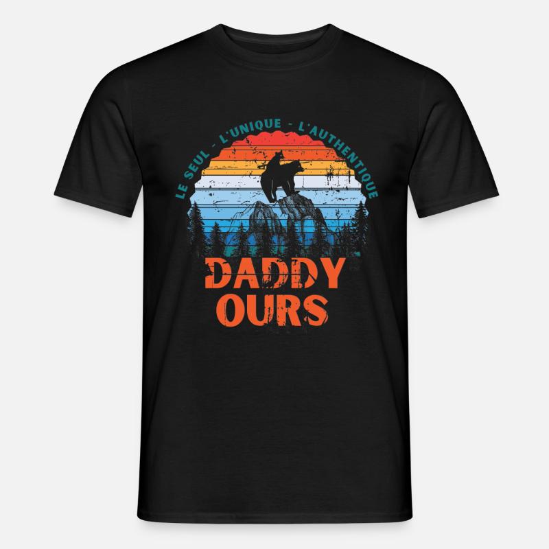 Daddy Ours - Männer T-Shirt - Schwarz