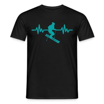 Heartbeat Ski Ski freestyle - T-shirt homme - noir - Devant - AI Model Male 178 light (178cm)