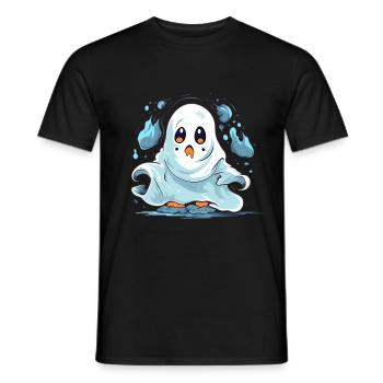 Halloween Ghost Sweet Sour Disguise - Men's T-Shirt - black - Front - AI Model Male 178 light (178cm)