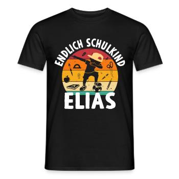 Endlich Schulkind Noah Dabbing Schüler - Männer T-Shirt - Schwarz - Vorne - AI Model Male 178 light (178cm)