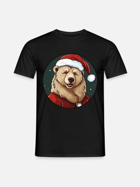 Bear Christmas - Men's T-Shirt - black
