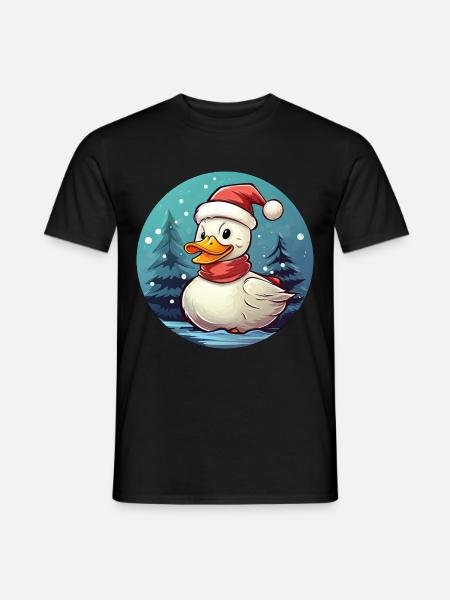 Canards de Noël - T-shirt homme - noir