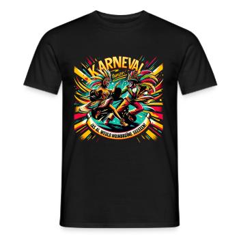Karneval Dance - Männer T-Shirt - Schwarz - Vorne - AI Model Male 178 light (178cm)