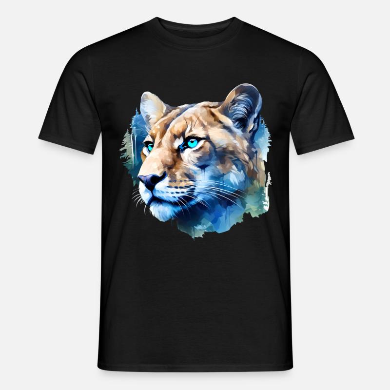 Cougar - Männer T-Shirt - Schwarz