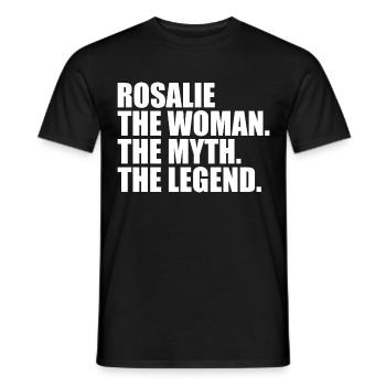 Woman Mythos Legende Name Rosalie - Männer T-Shirt - Schwarz - Vorne - AI Model Male 178 light (178cm)