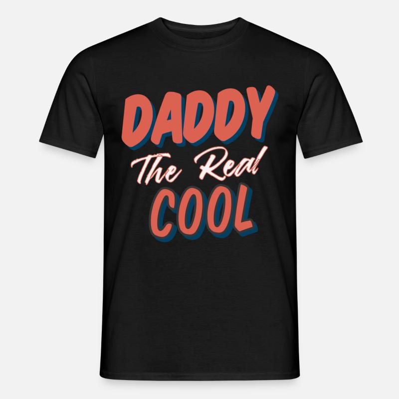 Daddy Cool Bester Vater Geburt - Männer T-Shirt - Schwarz
