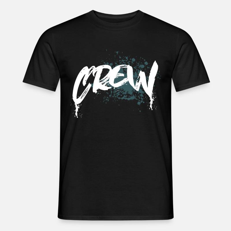 Crew - Männer T-Shirt - Schwarz
