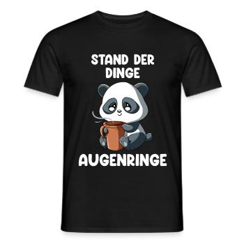Stand Der Dinge Augenringe - Männer T-Shirt - Schwarz - Vorne - AI Model Male 178 light (178cm)