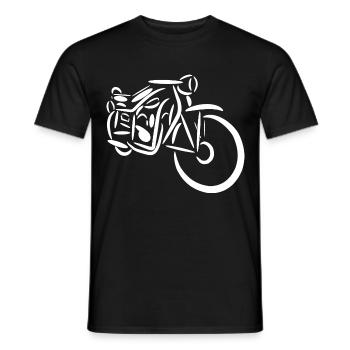 Moto grand-père - T-shirt homme - noir - Devant - AI Model Male 178 light (178cm)