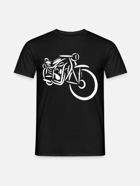 Motorcycle Grandpa - Men's T-Shirt - black